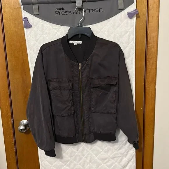 Super soft gray bomber jacket - Picture 1 of 7